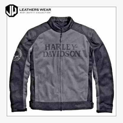 Harley Davidson Mesh Riding Grey Jacket