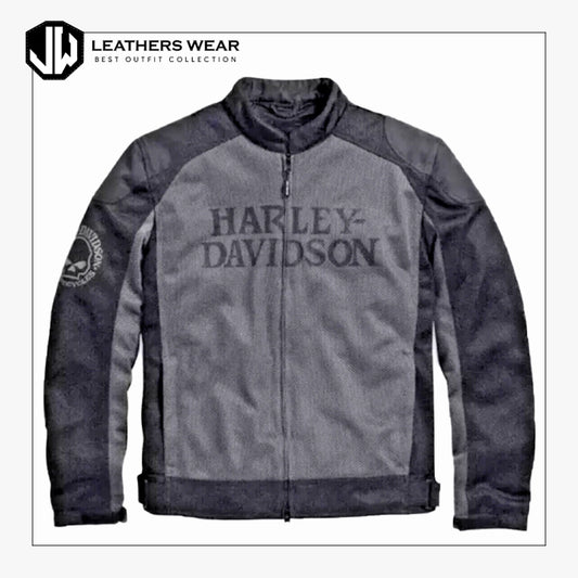 Harley Davidson Mesh Riding Grey Jacket