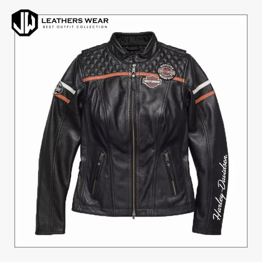 Harley Davidson Womens Black Bomber Jacket