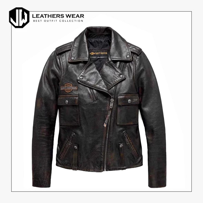 Harley Davidson Womens Eagle Leather Jacket