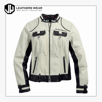 Harley Davidson Womens Leather Motorcycle Jacket