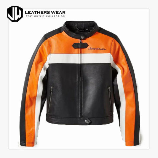 Harley Womens Moto Blocked Jacket