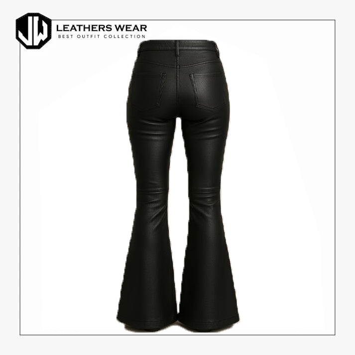 Lace Up Lambskin Leather Pants