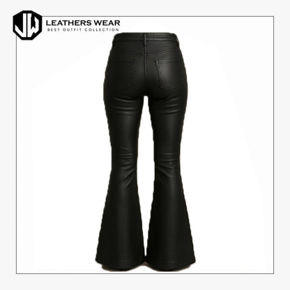 Lace Up Lambskin Leather Pants