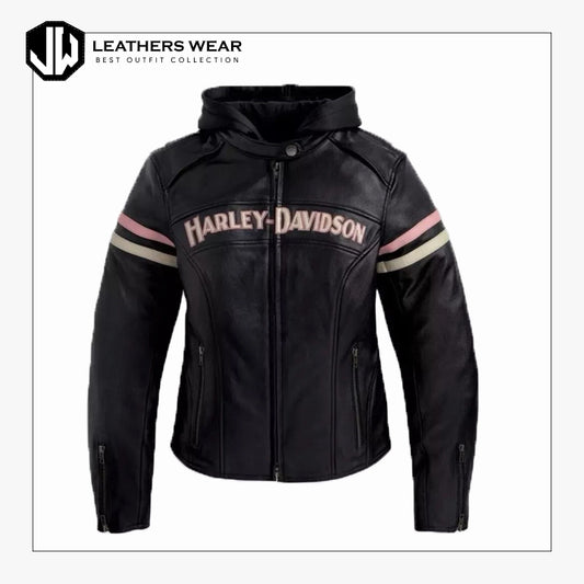 vintage harley davidson leather jacket womens
