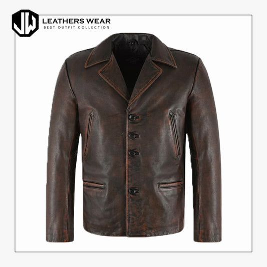 Lambskin Leather Blazer