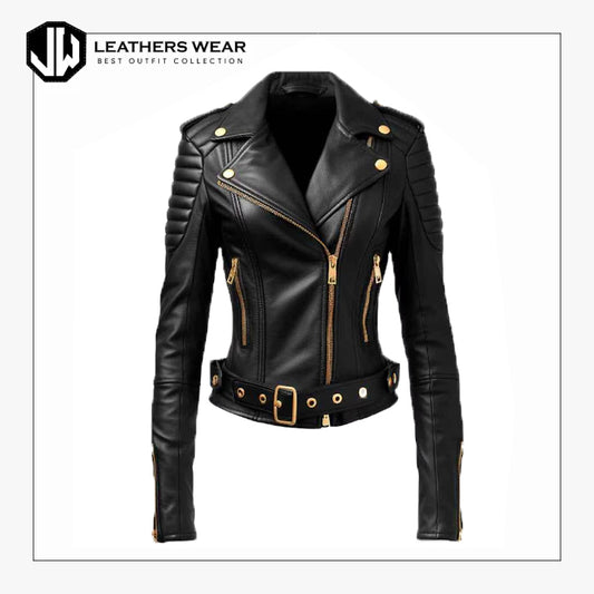 Leather Biker Jacket Women