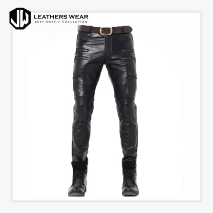 Leather Biker Pants
