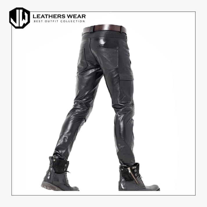 Leather Biker Pants
