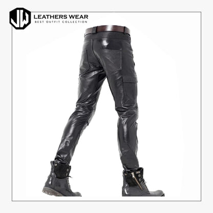 Leather Biker Pants