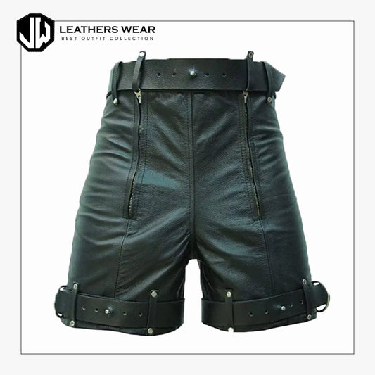 Leather Biker Shorts