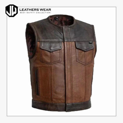 Leather Biker Vest