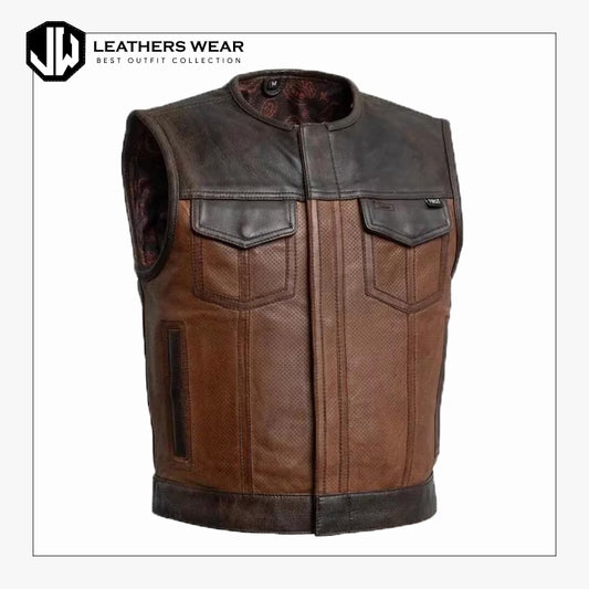 Leather Biker Vest