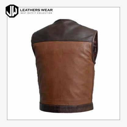 Leather Biker Vest