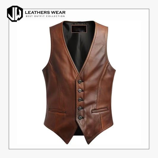 Leather Club Vest