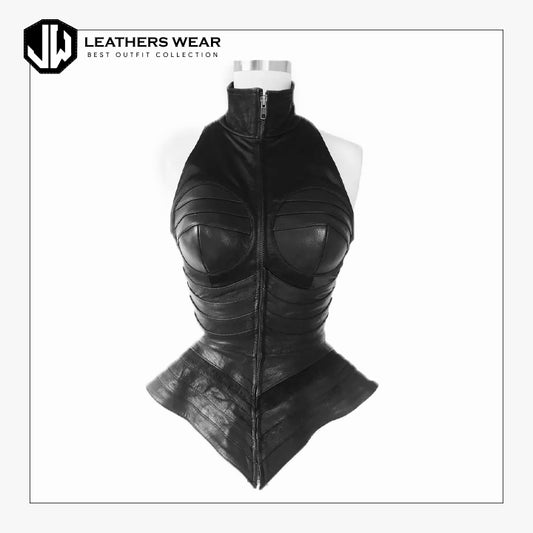 Leather Corset Top Vest