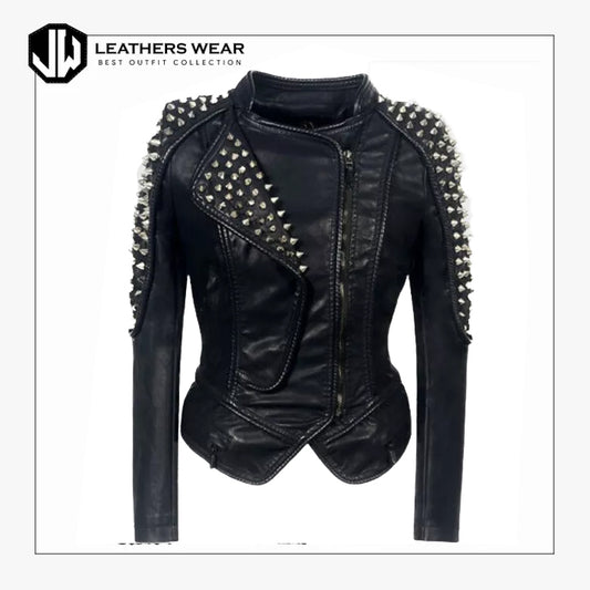 Leather Fashion Studded Jacket