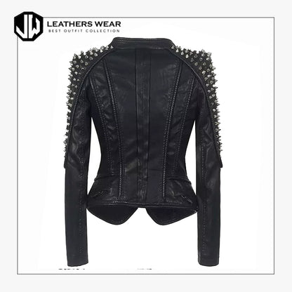 Leather Fashion Studded Jacket