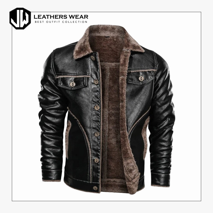 Leather Jacket Racer Style