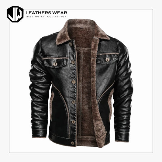 Leather Jacket Racer Style