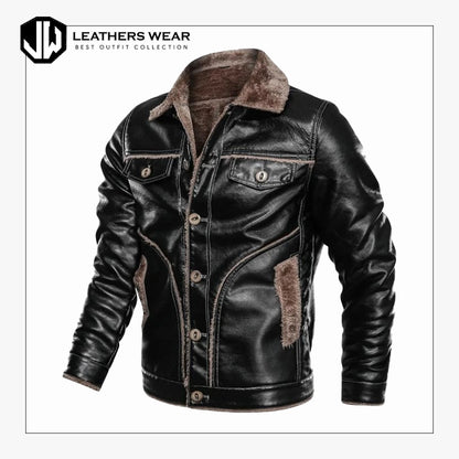 Leather Jacket Racer Style