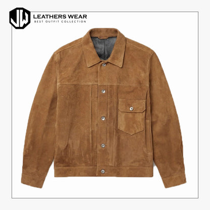 Leather Jacket with Suede