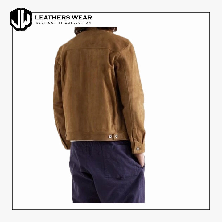 Leather Jacket with Suede