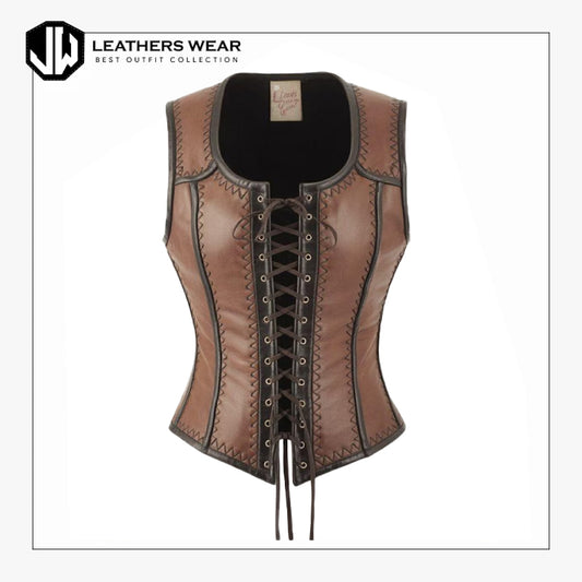 Leather Look Corset