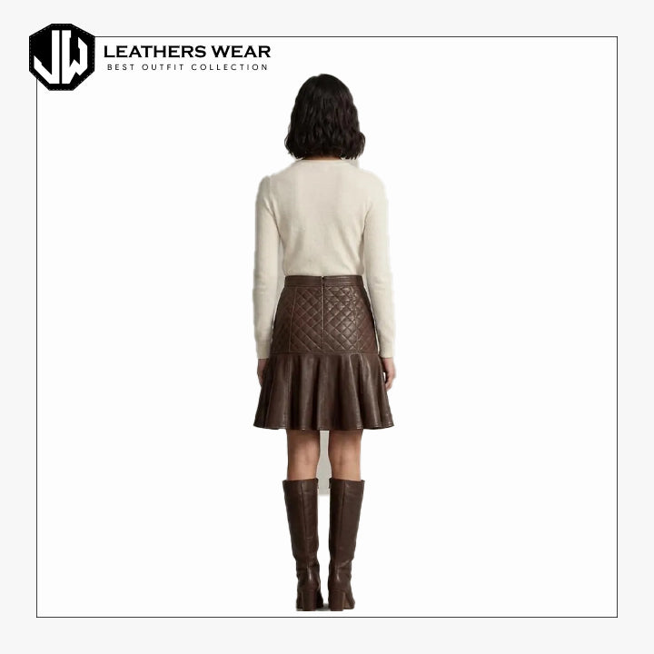Leather Midi Skirt