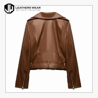 Leather Moto Jacket Women