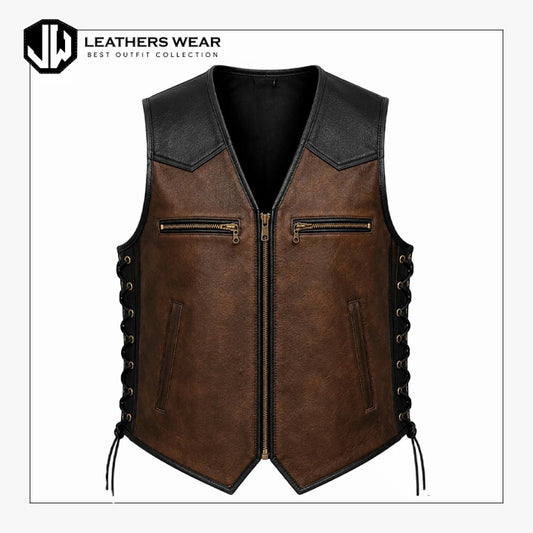 Leather Motorcycle Vest