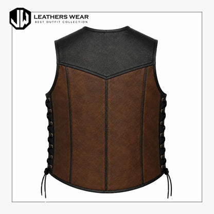 Leather Motorcycle Vest
