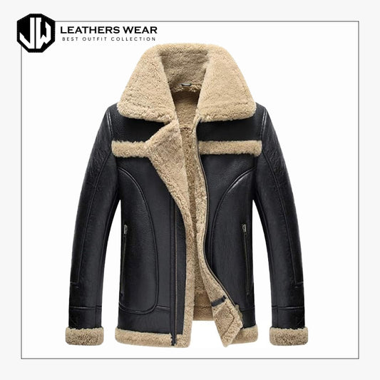 Leather Shearling Coat