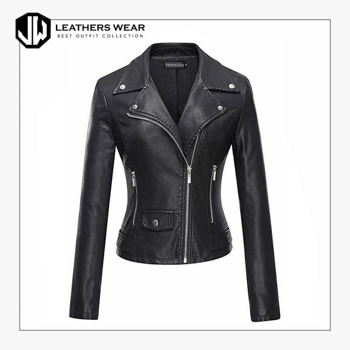 Leather Studded Jacket Women