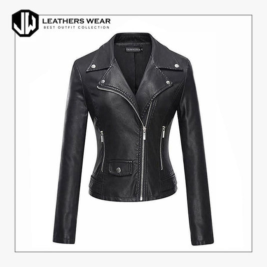 Leather Studded Jacket Women
