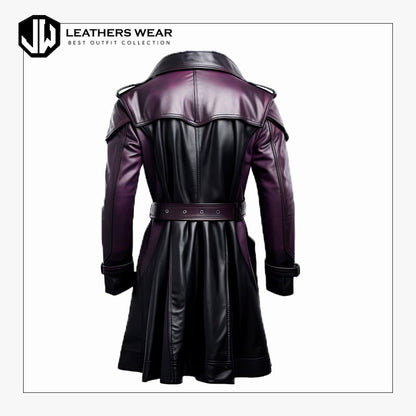 Leather Trench Coat Mens