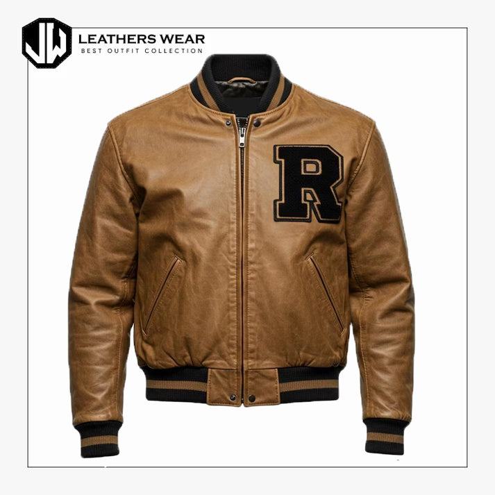 Leather Varsity Jacket