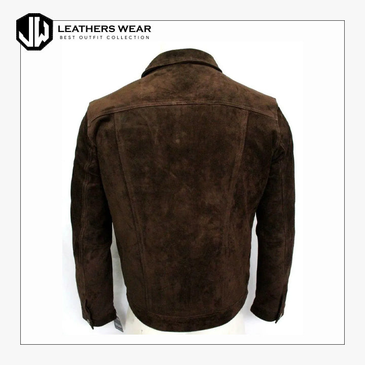 Leather Western Jacket Mens