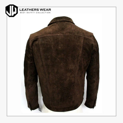 Leather Western Jacket Mens