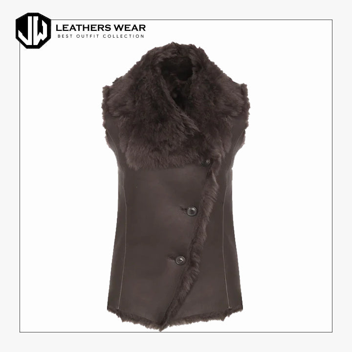 LeatherandShearlingVest