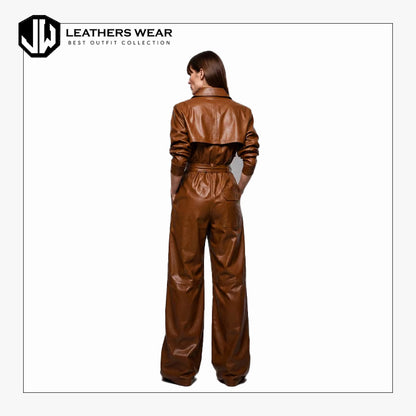 Leatherette Jumpsuit