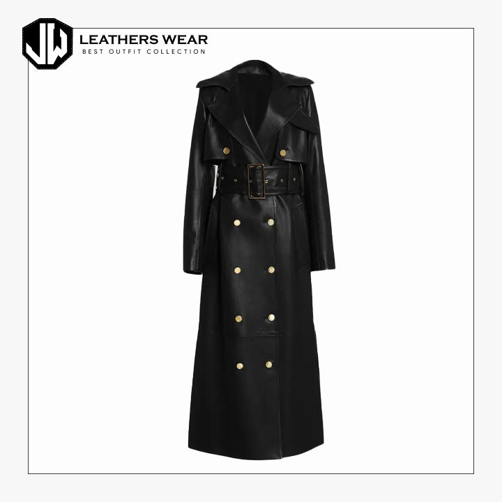 Long Black Trench Coat Womens