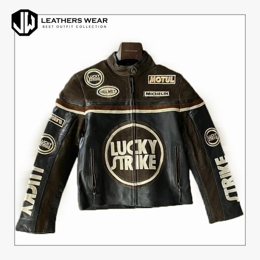 Lucky Strike Racing Leather Jacket
