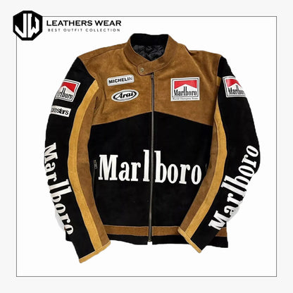 Marlboro Vintage Racing Leather Jacket Leathers Wear