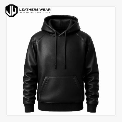 Men Black Leather Jacket Style
