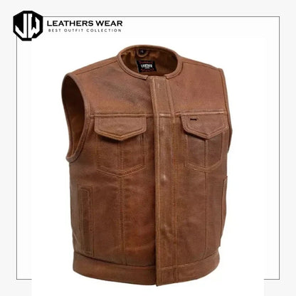 Men's Motorcycle Vest Low Side