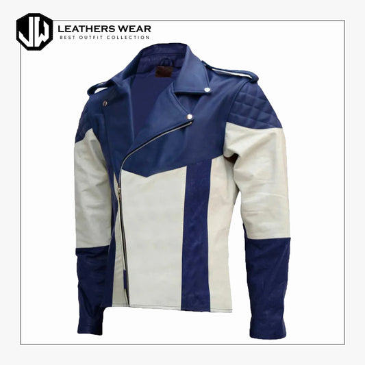 MensBlue_WhiteLeatherJacket