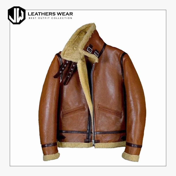 Mens Brown RAF Aviator Jacket