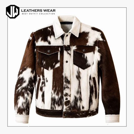Mens Cowhide Western Jacket