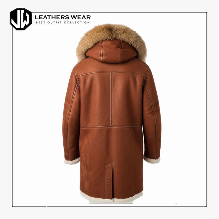 Mens Genuine Sheepskin Coat
